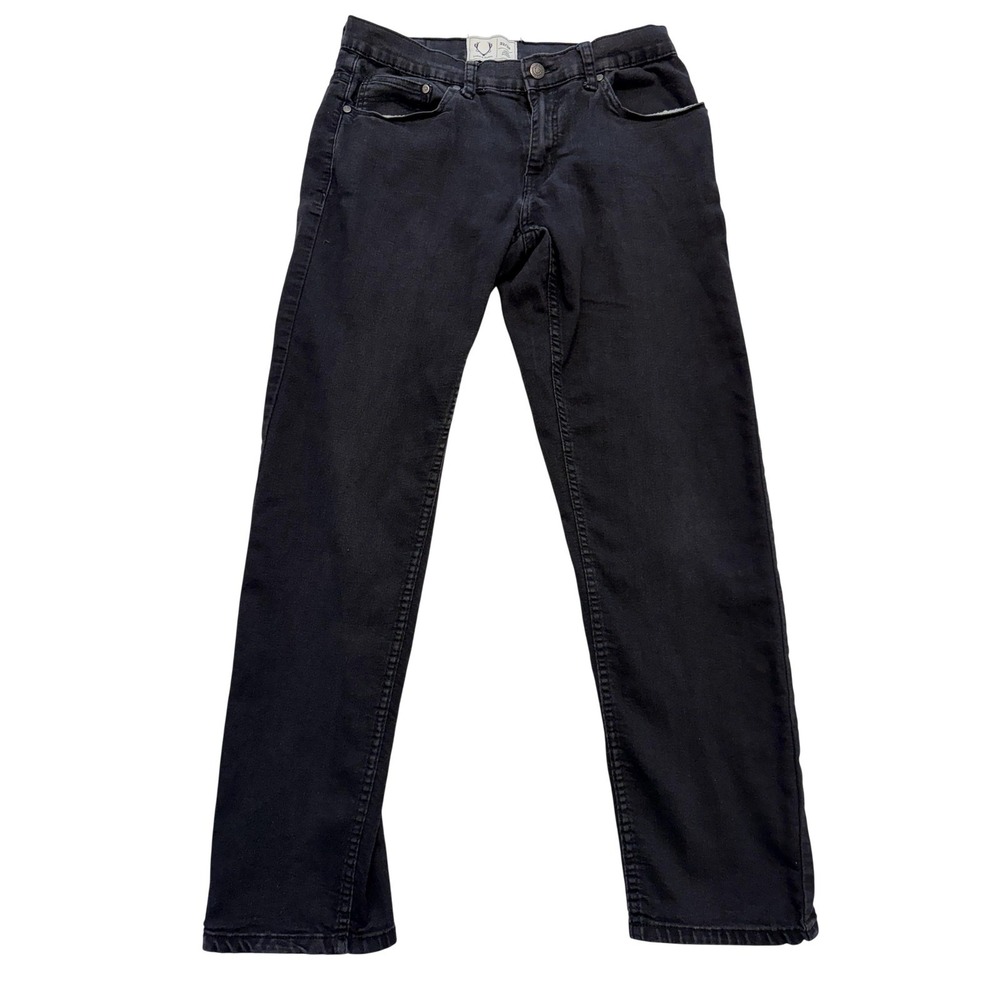 Luke‎ & Dutch Jeans Mens 32x31 Black Charcoal Wash Regular Straight Stretch